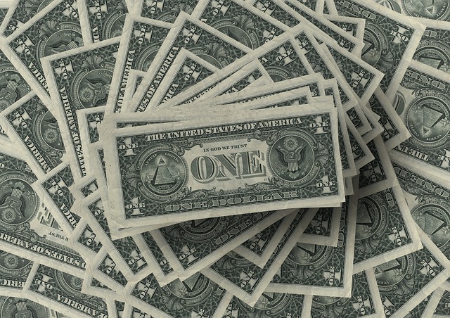 dolary, hromada bankovek